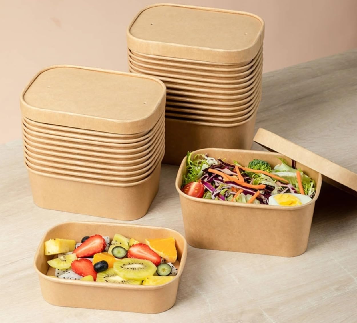 Kraft Paper Takeaway Box